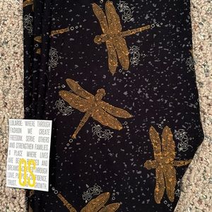 LuLaRoe dragonfly leggings OS